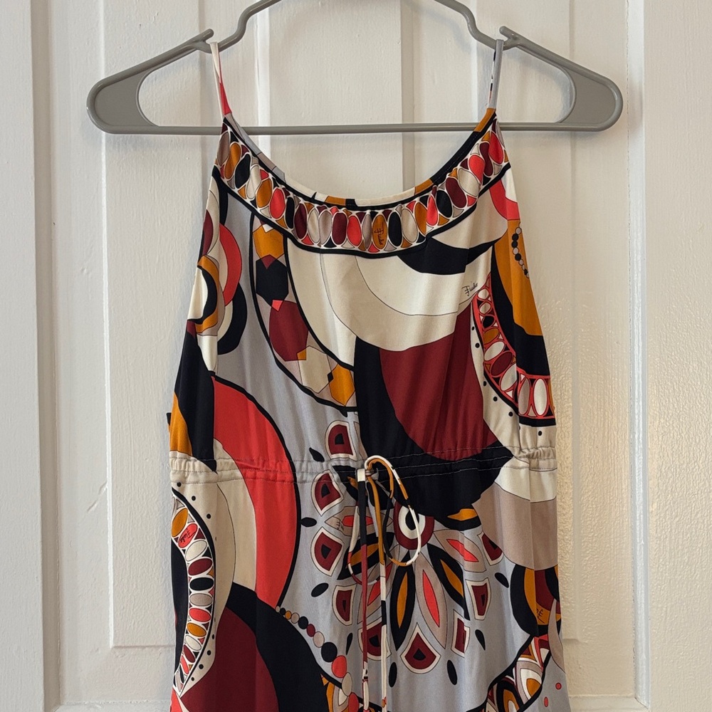 Emilio Pucci Multicolor Geometric Dress